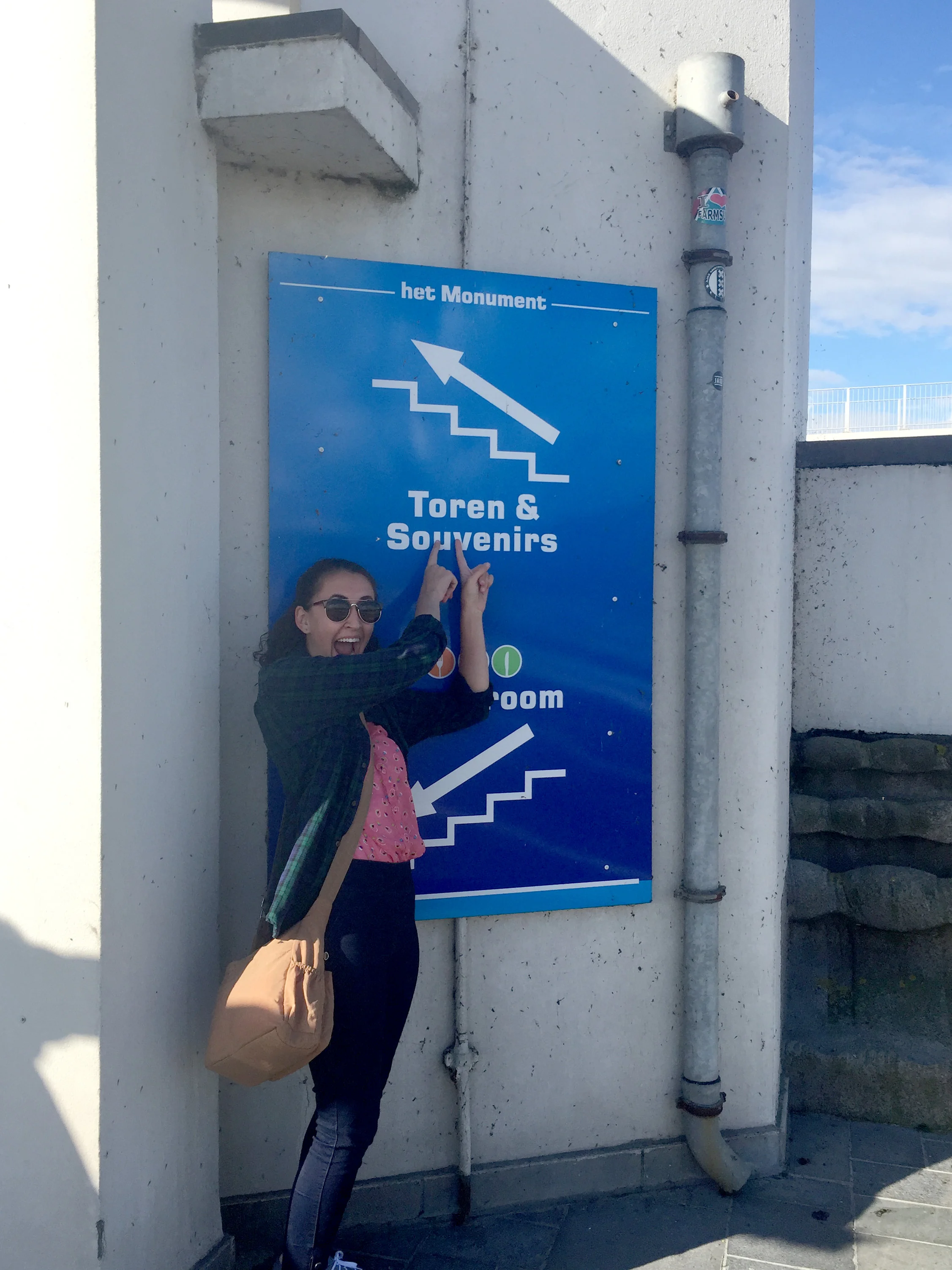 My last name, “Toren”, means “tower” in Dutch, so I had to get my photo taken with each tower sign that we saw!