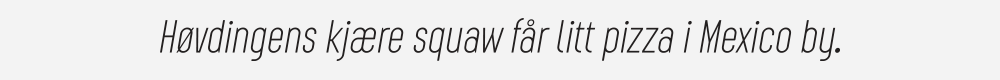 Augmento Condensed Light Italic