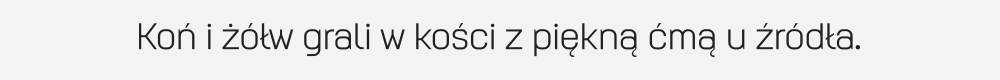 Augmento Normal Regular weight displaying the Polish pangram. This core style is engineered for maximum web and print legibility across European languages, with robust Polish diacritic support.