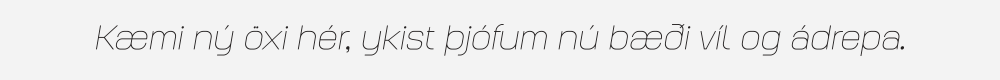 Augmento Extended Thin Italic