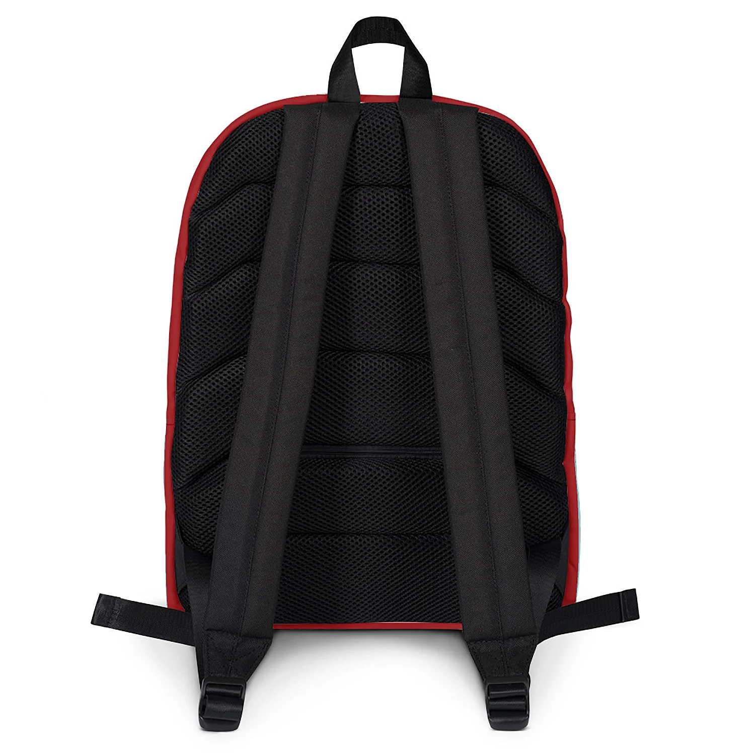 Rear view of the Subway Urban Commuter Backpack, showing the fully padded black mesh back panel and adjustable shoulder straps.