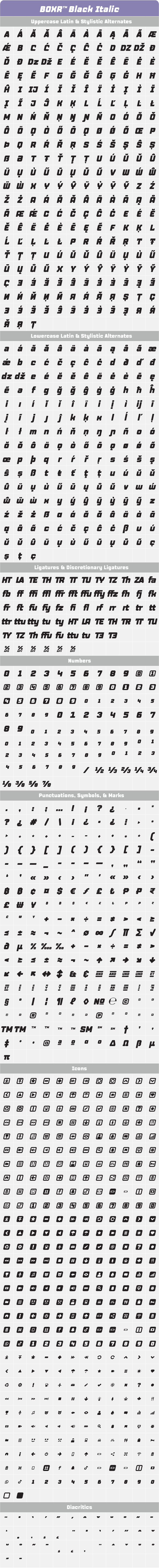 Boxr-Fonts-Black-Italic-Glyph-Tables.png