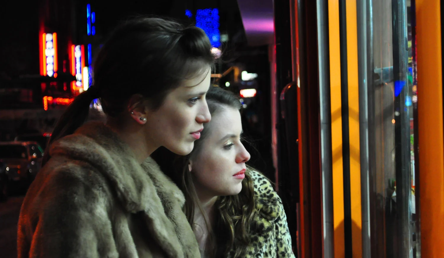 Anna Hogarth and Rosie Day in Good Night . Still by Arturo Vasquez.