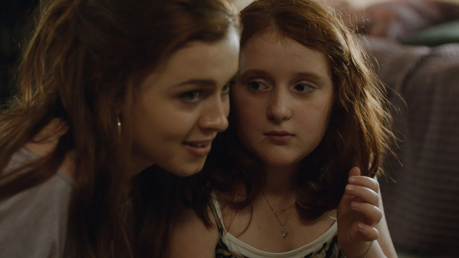 Amy Deasismont and Rebecka Josephson in My Skinny Sister . 