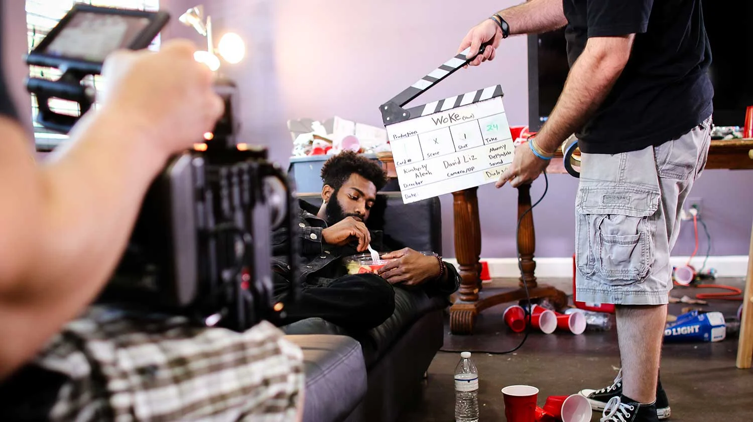 Behind the scenes of Woke , courtesy of Kimberly Aleah