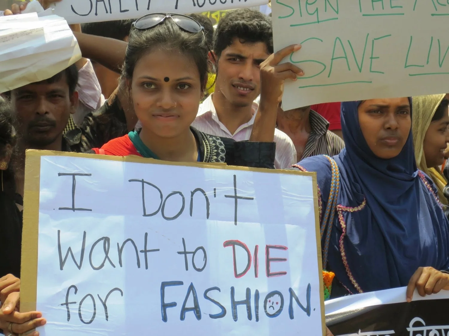 On the 11th September 2012, around 6 pm. the Ali Enterprises factory in Pakistan exploded into flames, claiming the lives of 254 people, and seriously injuring 55. Photograph from Labour Behind the Label