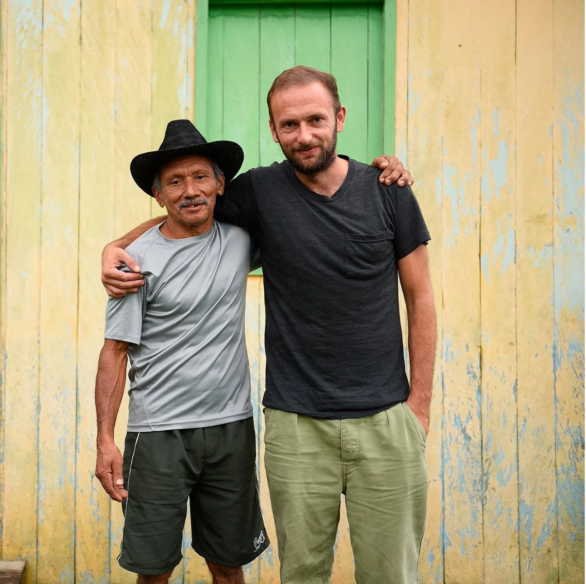 Sebastien Kopp with a rubber producer