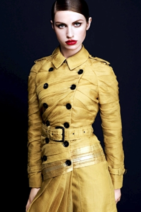 Burberry’s Maheshwari fabric trench for Project Renaissance for Vogue India