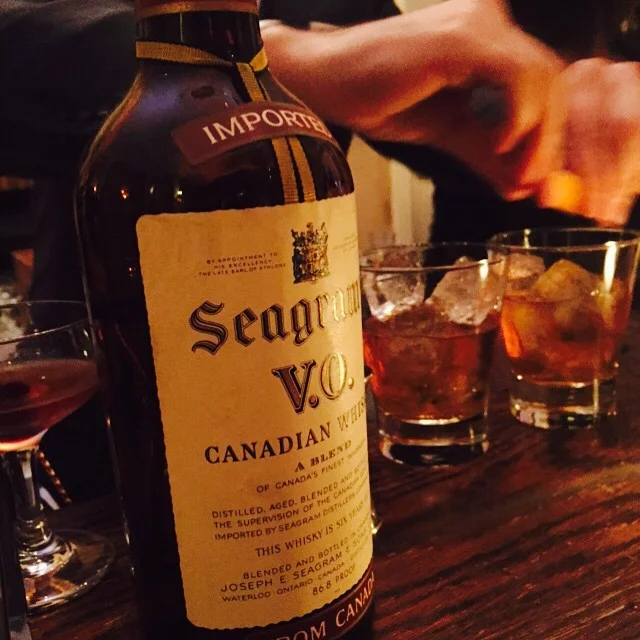 Our bartender making us some amazing antique cocktails!