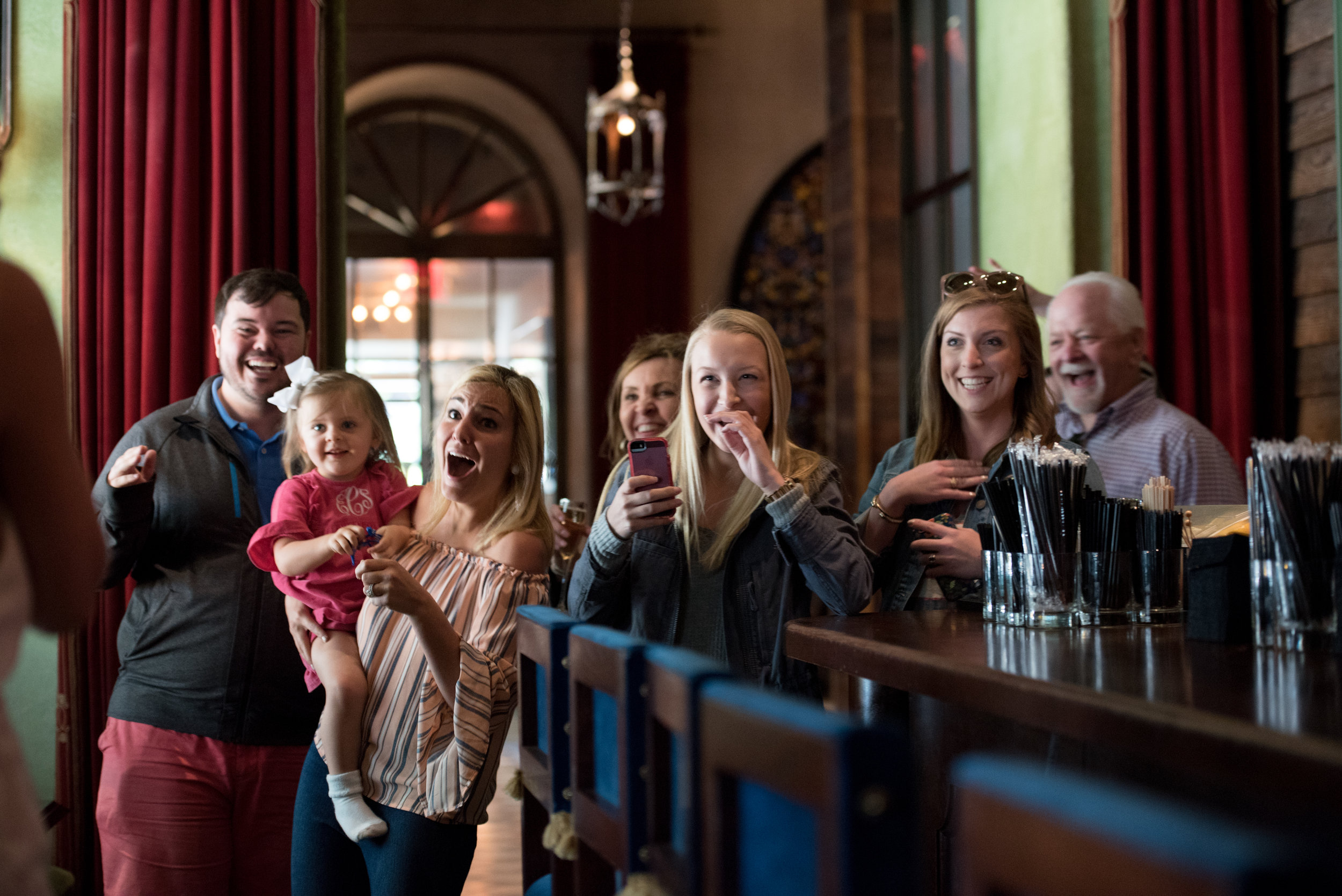 Surprise! The family was waiting inside The Gramercy Hotel!