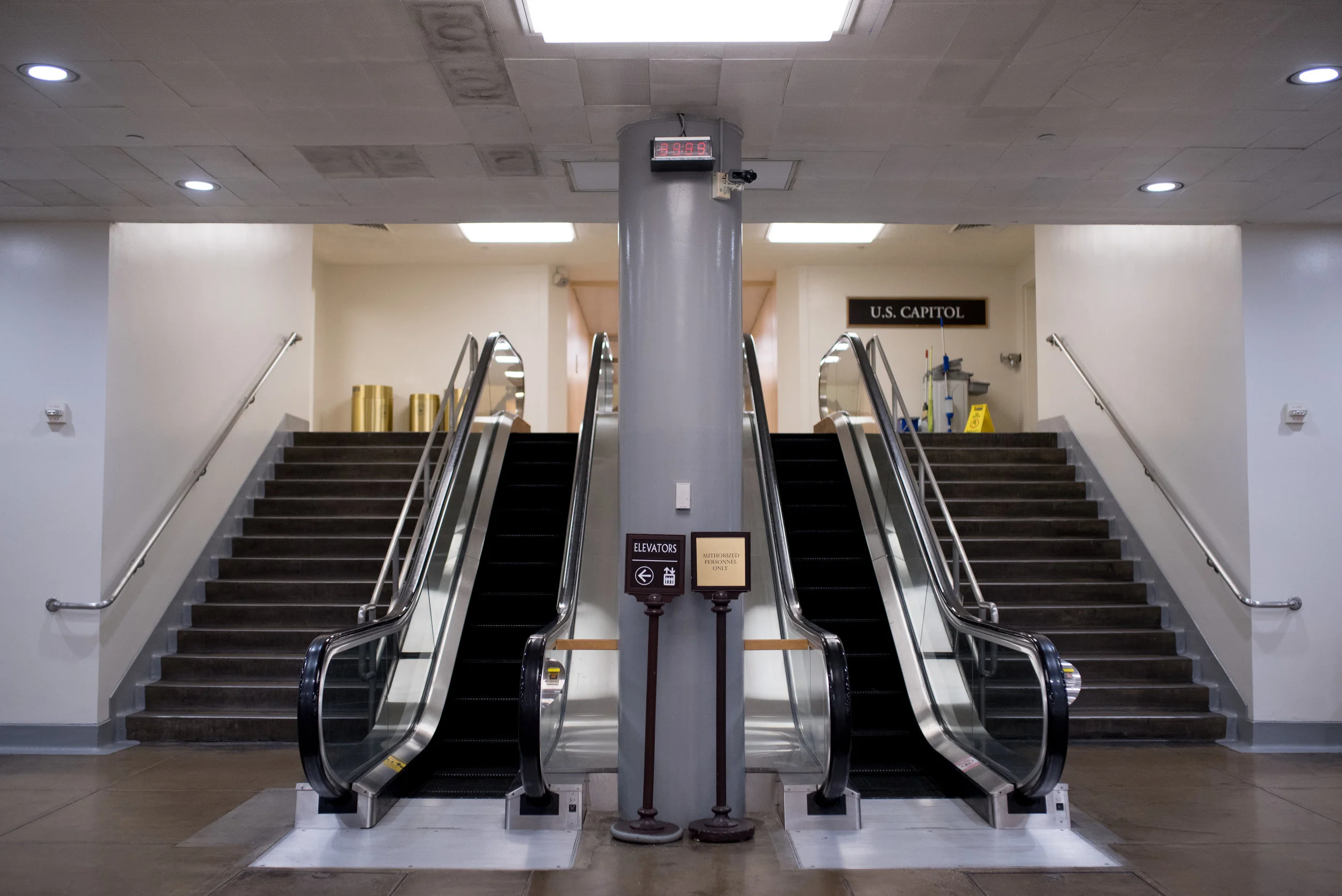 The infamous Bernie Sanders escalators! One of my favorite videos on Senator Sanders. Click here for link to YouTube clip. 