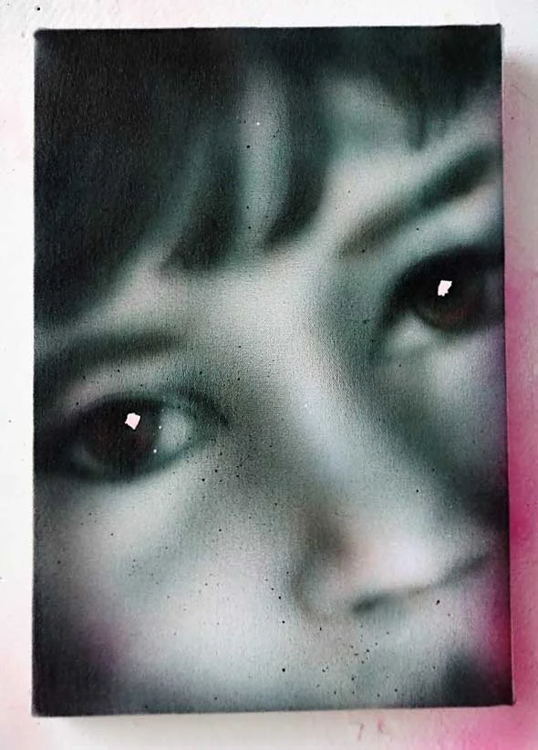 Missing AIrbrush 14” x 10” 2016