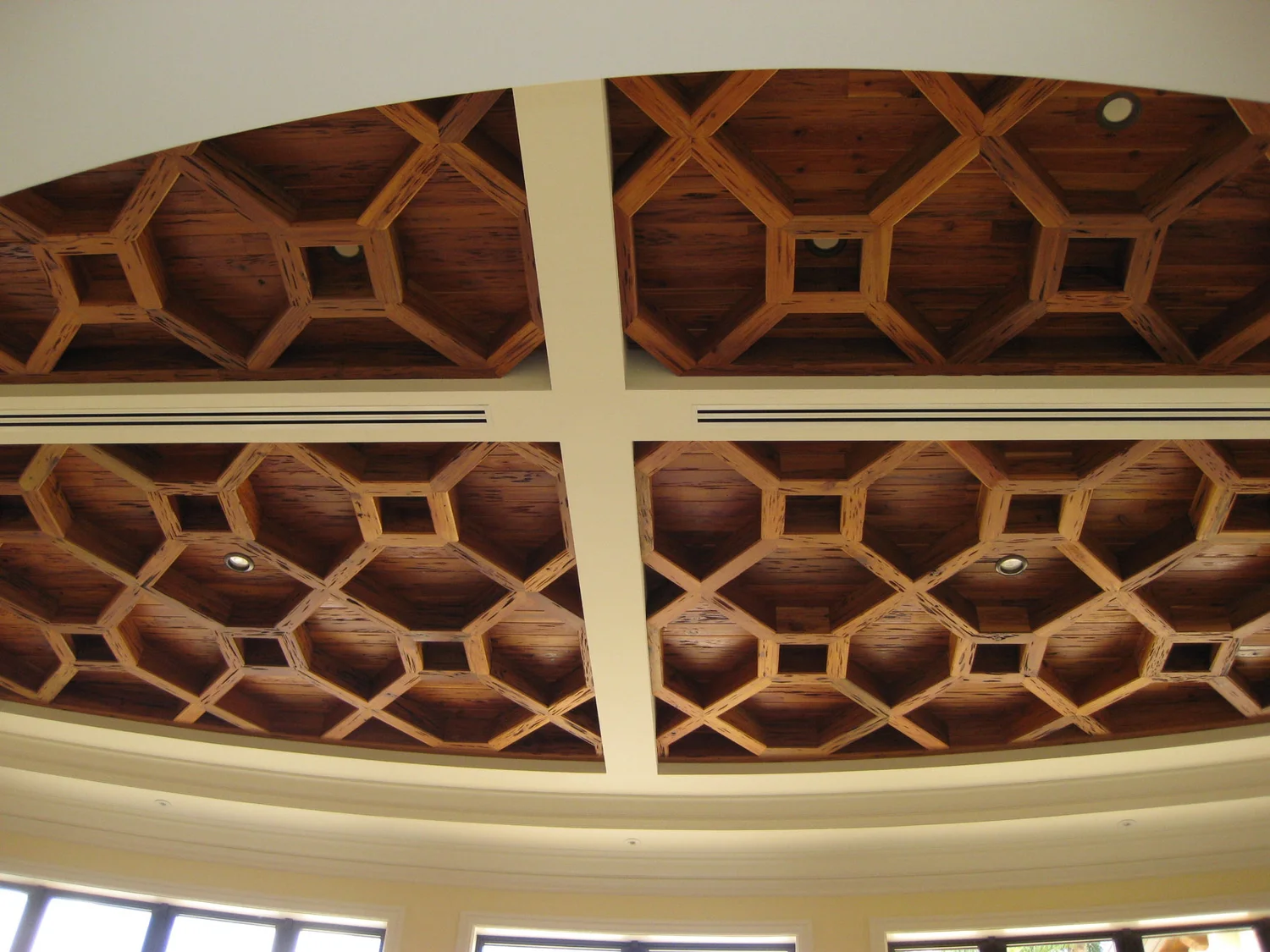 Pecky Cypress Wood Ceilings | Shelly Lighting