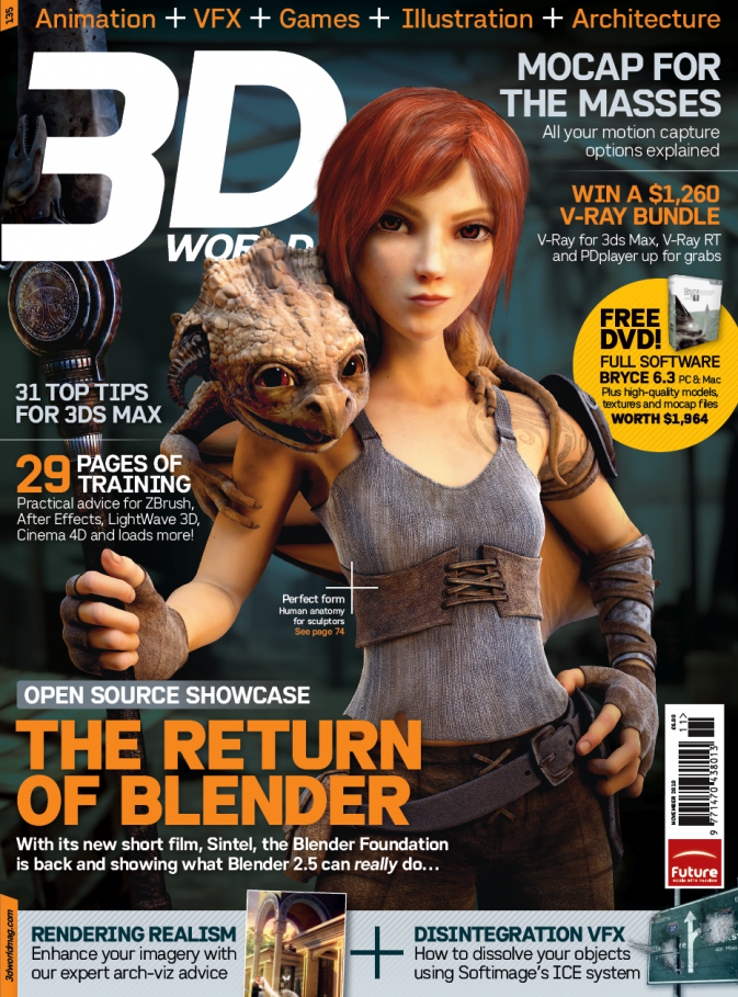 He also made the cover for 3D World Mag