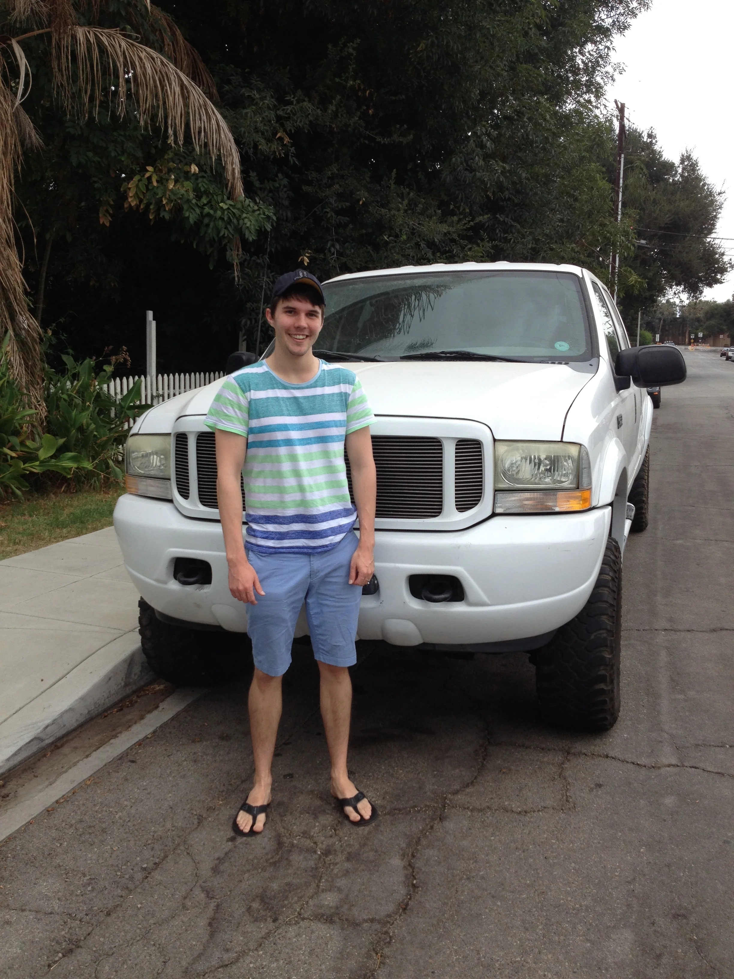 A giant truck my friend drives (to an Aussie this is kinda scary)