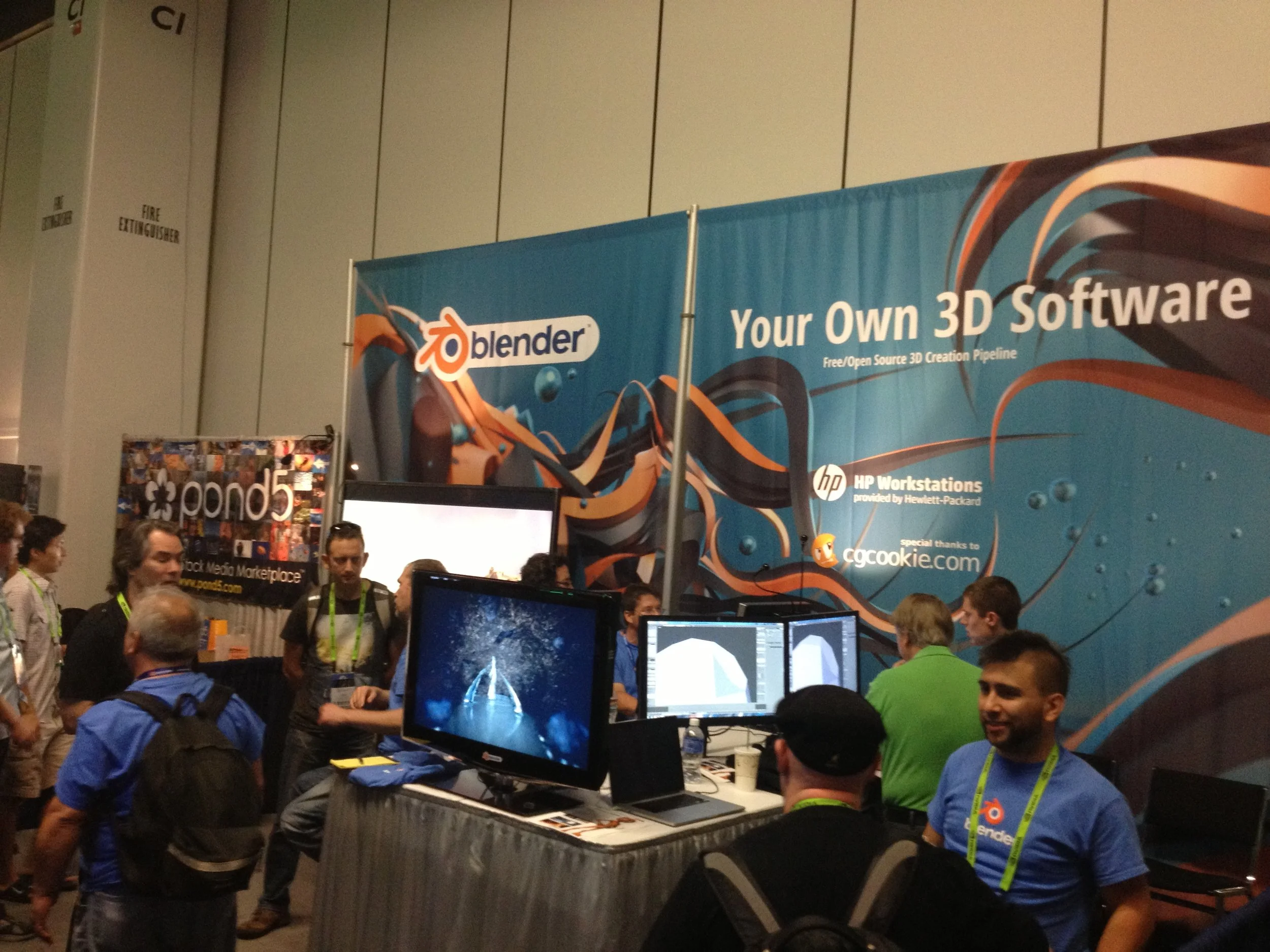 Blender Booth at Siggraph 2013