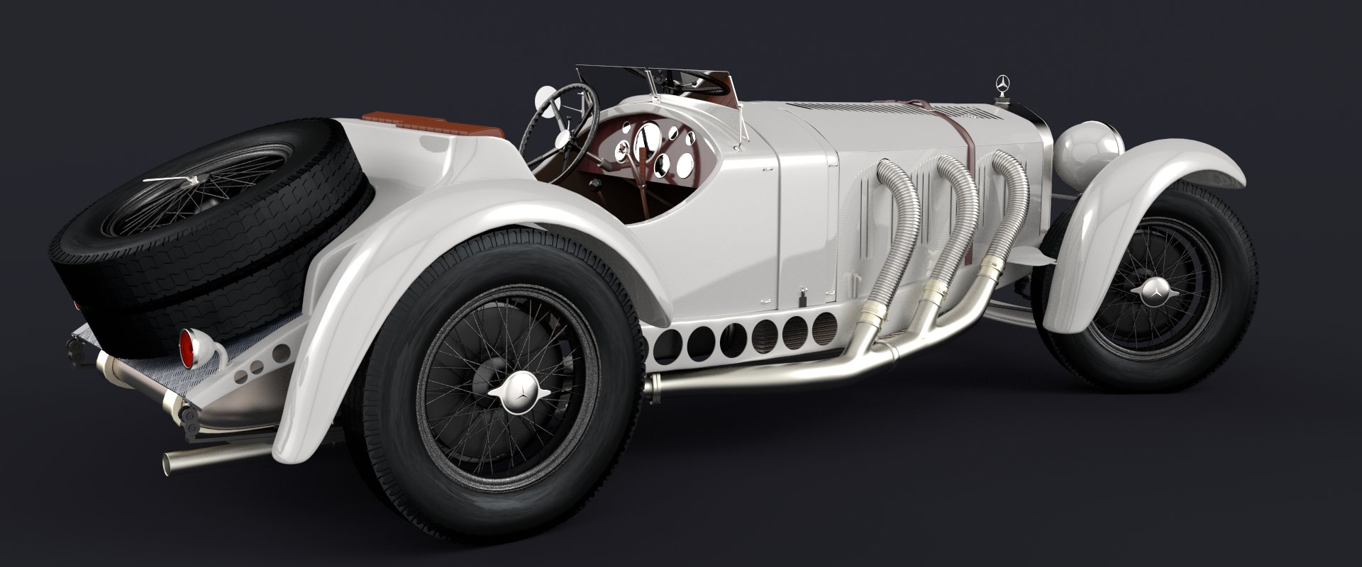 “ Mercedes Benz SSK 1929 ” by ramzy49, modified for this article