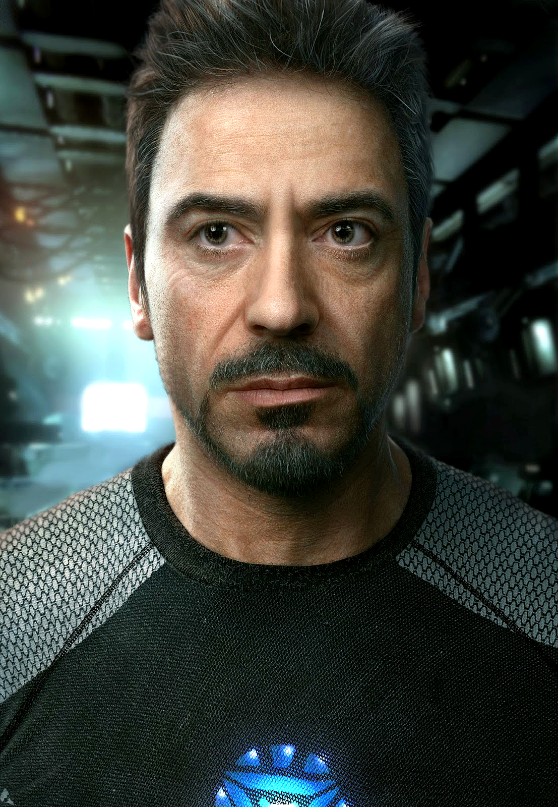 Realistic CG portrait of Robert Downey Jr – by Frank Tzeng and Yibing Jiang