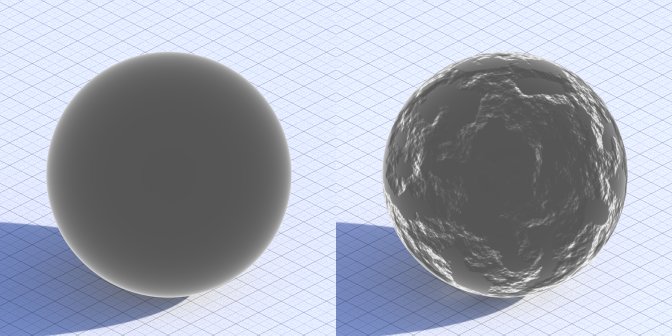 Fresnel without and with bump map plugged into the Normal socket