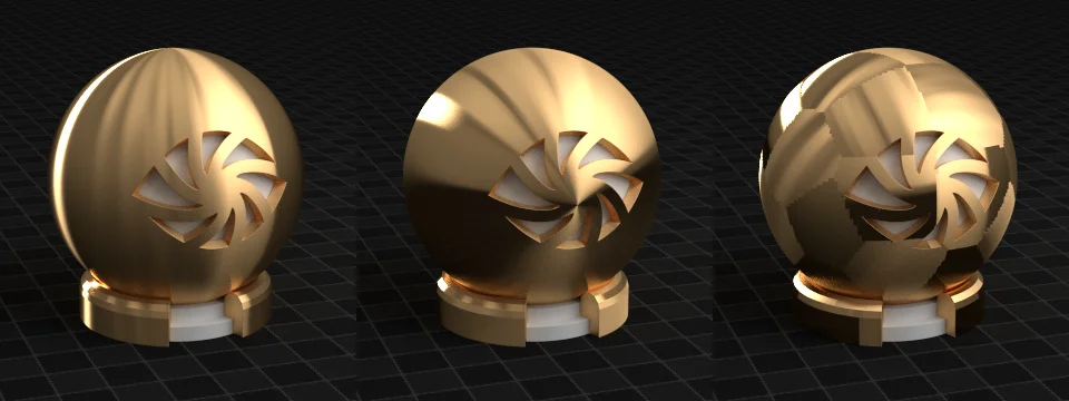 Anisotropy with tangents: radial Z, radial Y, UV