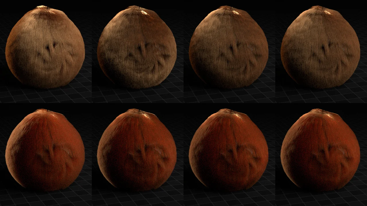 top: reflection with increasing offset; bottom: transmission with increasing offset