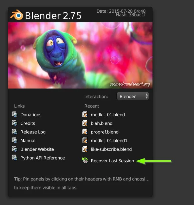 3 Ways to Recover Lost Work — Blender Guru