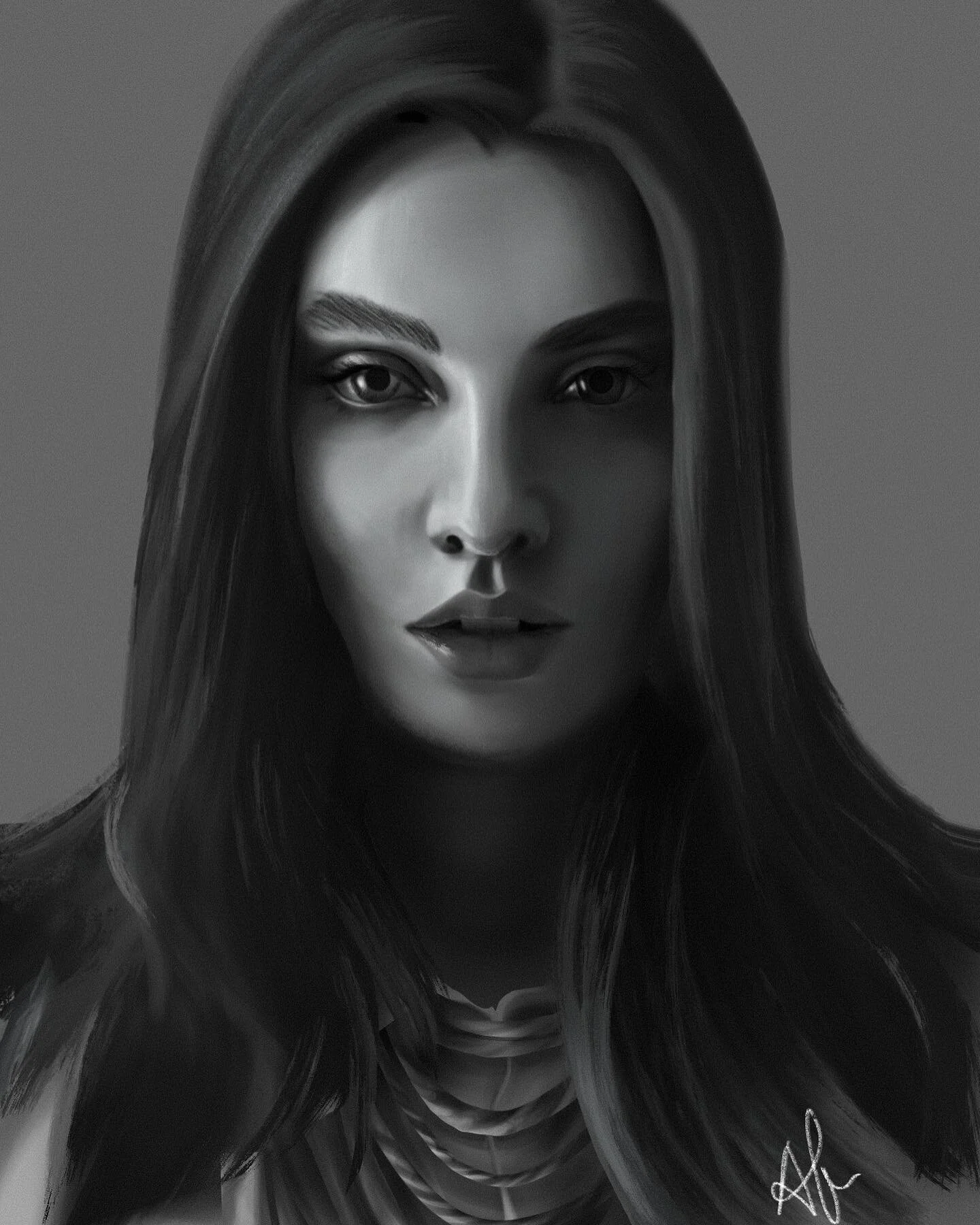 Another one! Rather than go for speed I tried to actually understand what I was doing at each step and took my time. So maybe 8-10 hours all up. #Procreate on the #iPad. 
Reference is @polina_litvinova