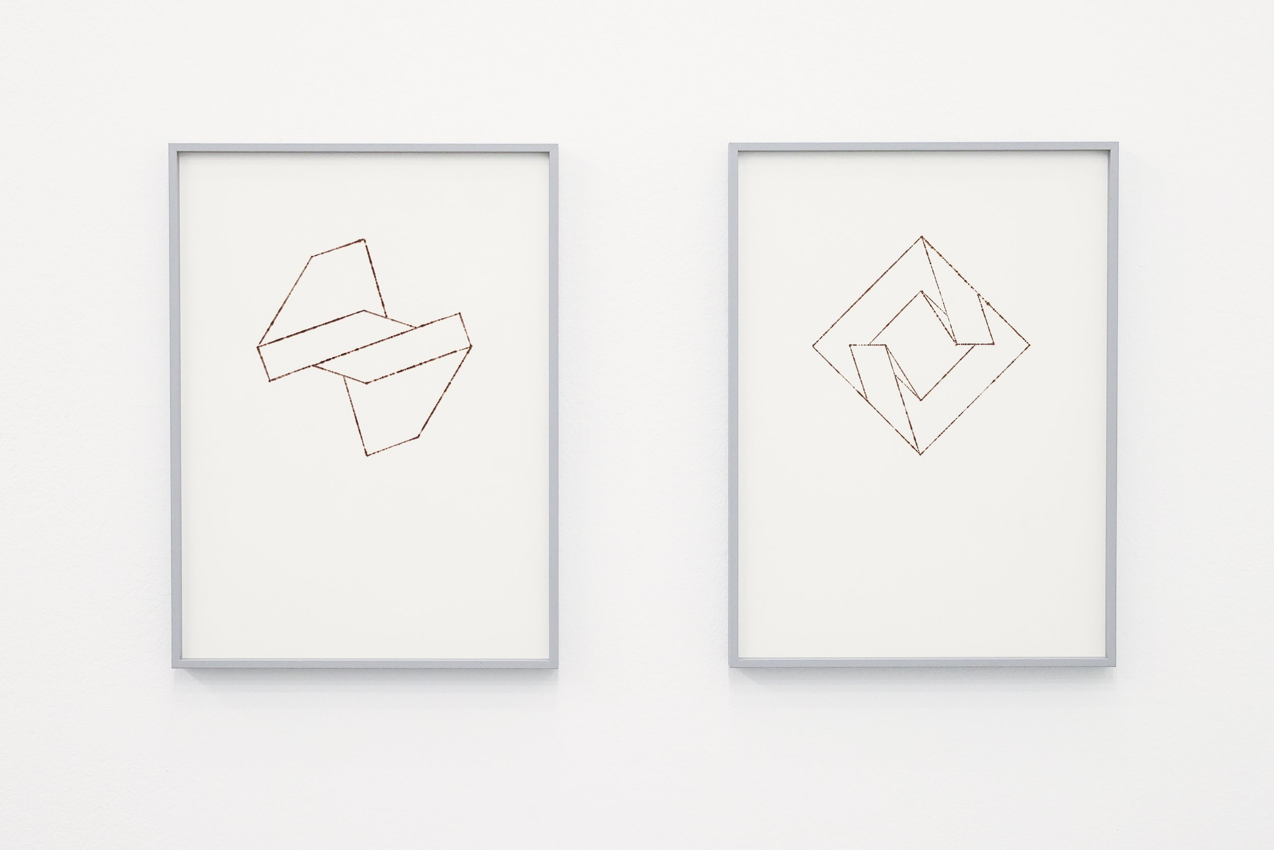  branding on paper, 38x28cm, aluminum frame and museum glass, 2023 