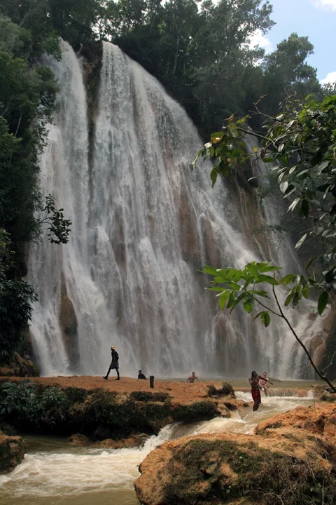 Remote waterfall Dominican Republic