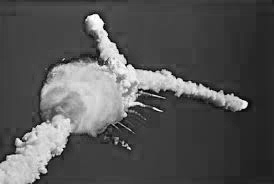 Challenger shuttle explodes 