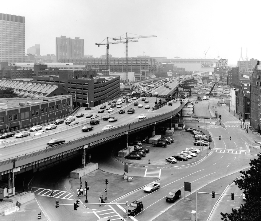 Elevated expressway Boston 1980
