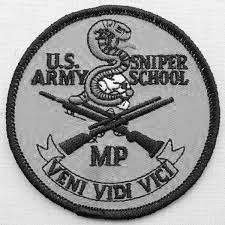 Sniper school shoulder patch