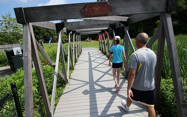 People everywhere are taking advantage of abandoned rail corridors that have been transmformed into biking and fitness trails. 