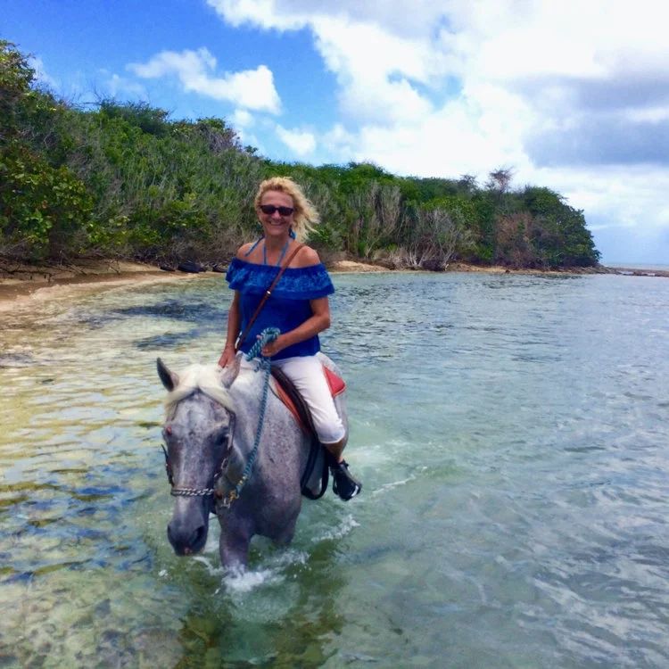 On horseback in Vieques, SVI