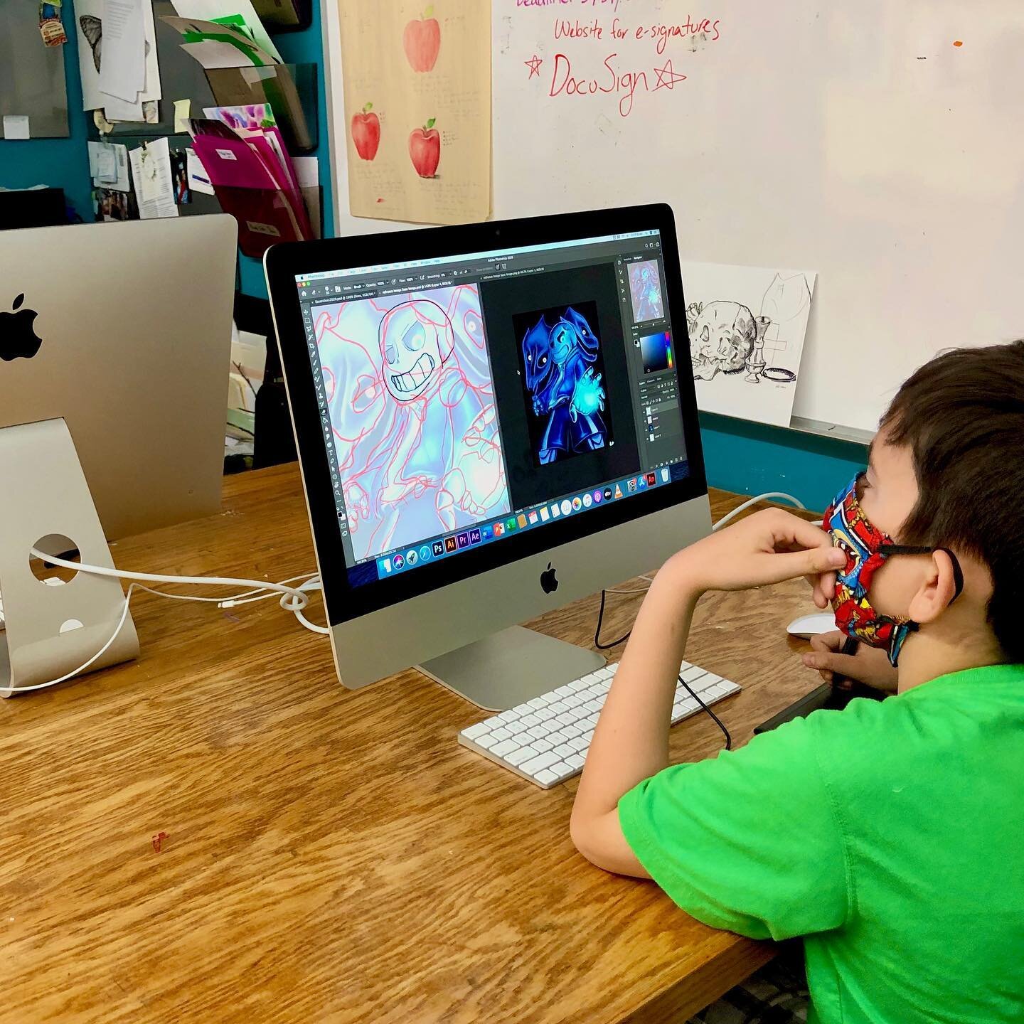 Our talented students working on their digital artwork!
.
.
.
.
.
#art #arteducation #artist #artwork #digitalart #photoshop #digitalpainting #studentart #digitaldrawing #adobe #drawing #painting #artistsoninstagram #artschool #artteachers