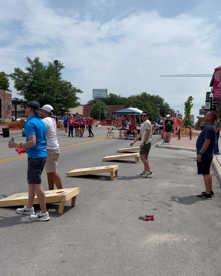 Vibes are high at the OSC Cornhole Classic 😎

Get down to the @blackstonedistrict to cheer our teams on, grab a drink and listen to our live DJ @nic.lewis_ 🙌