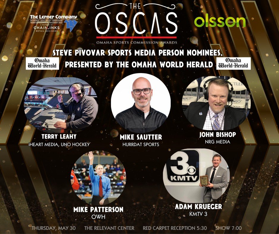 Here are your nominees for the &quot;Steve Pivovar Sports Media Person&quot;, presented by the Omaha World-Herald Who are you voting for? Comment and let us know. Voting ends April 26th use the link below to have your voice be heard! 

https://omahas