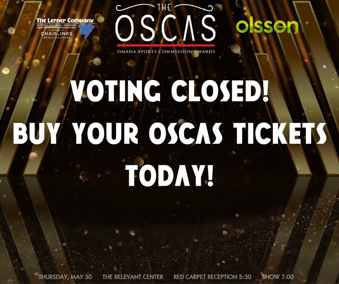 We appreciate your votes and input! With the voting officially closed make sure to buy your tickets to the OSCAS!

https://apps.omahasports.org/upcoming-events?EV=201