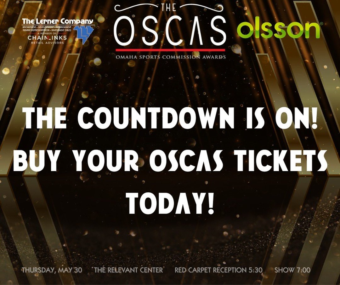 Less than 30 days till the OSCAS! Make sure to buy your tickets today!

https://apps.omahasports.org/upcoming-events?EV=201