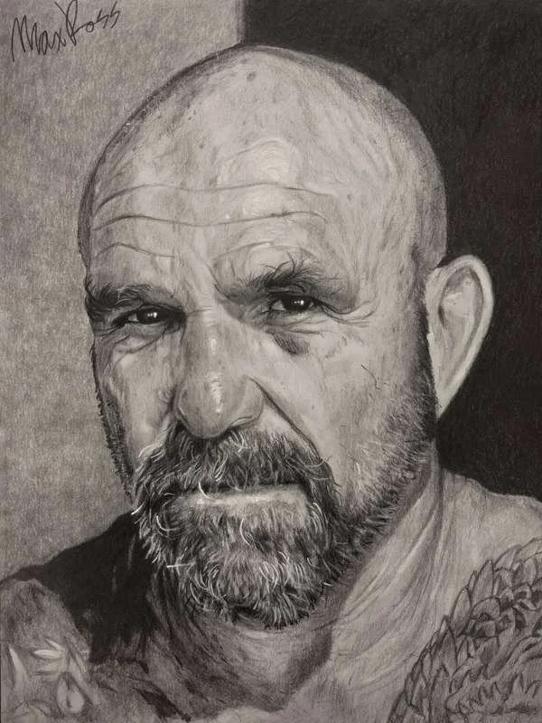 Graphite portrait commission by Max Ross