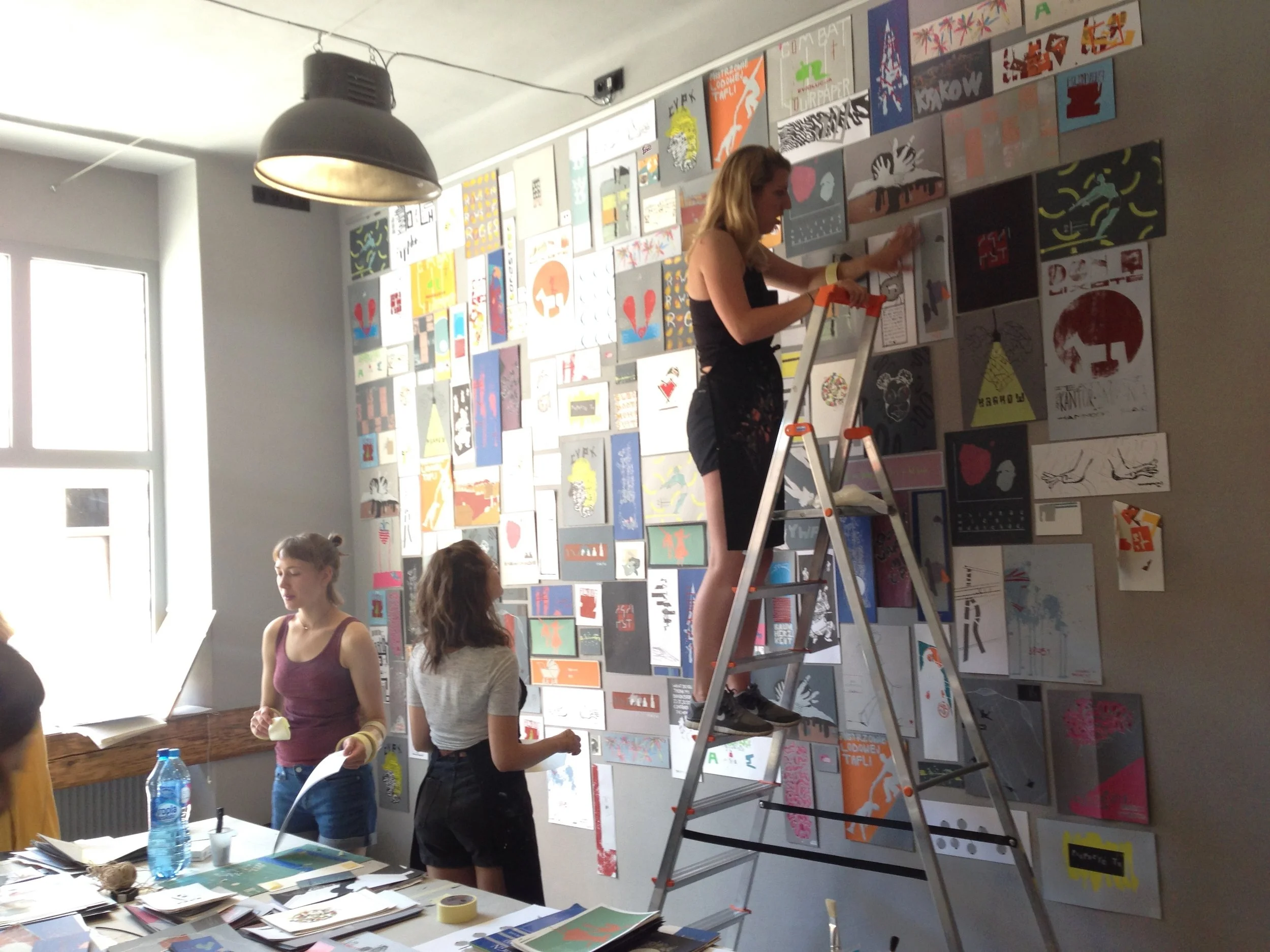  Installation of our final exhibition 