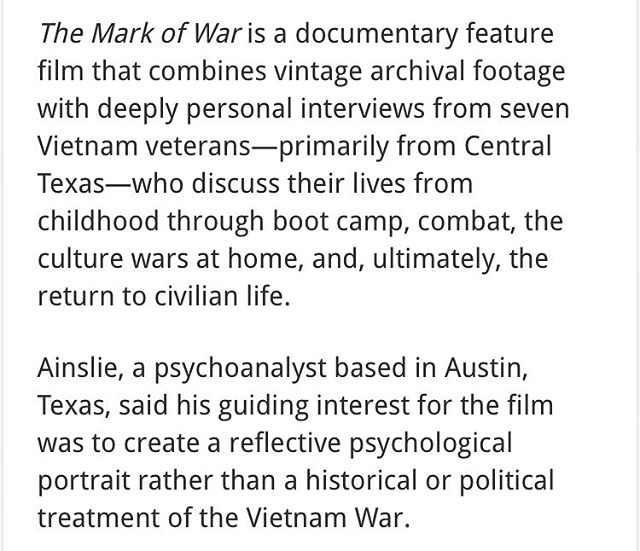 What is The Mark of War? Read this to know more.
Source: https://elpasoheraldpost.com/humanities-texas-hosts-free-public-screening-of-the-mark-of-war-tuesday-evening/
