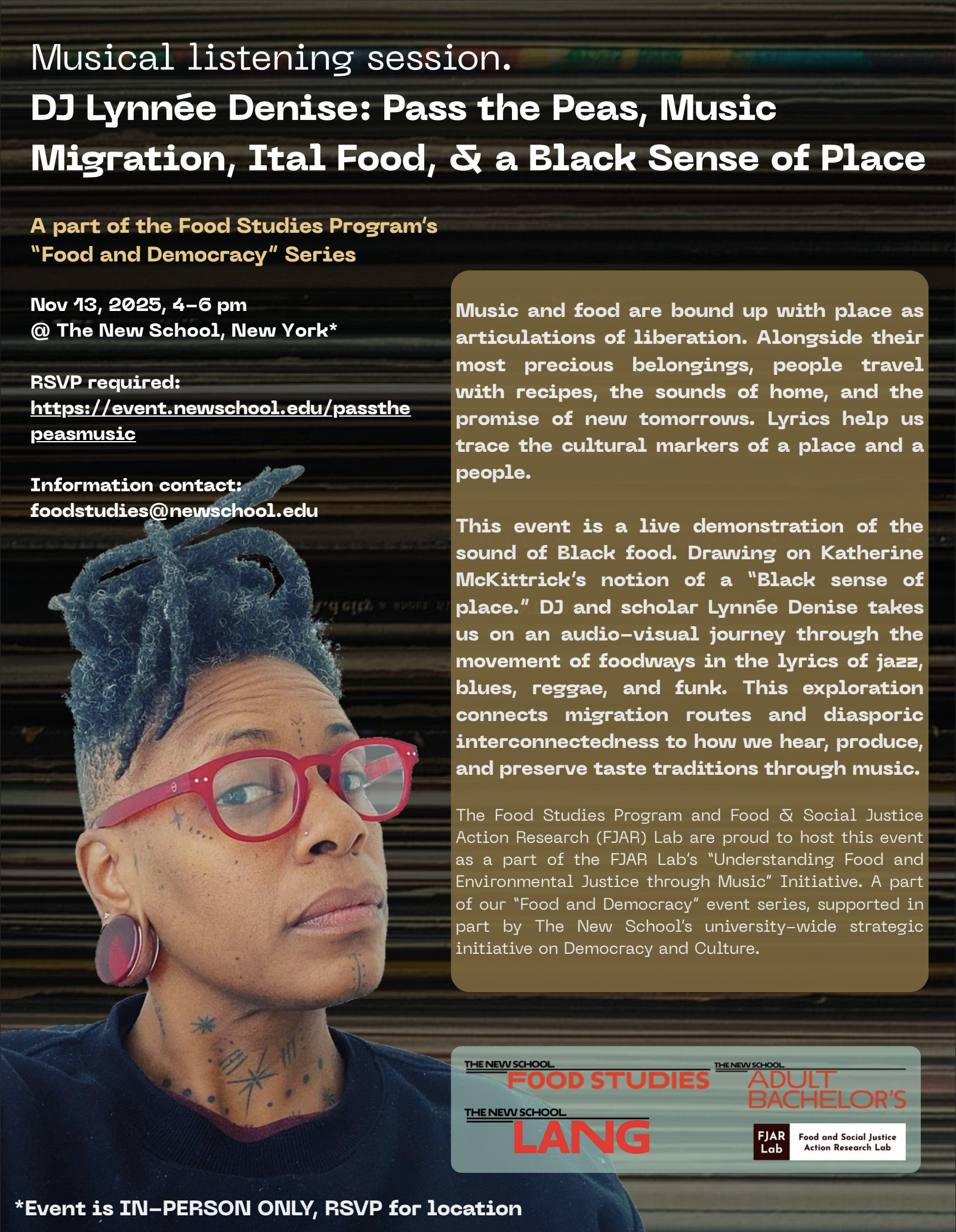 DJ Lynnée Denise: Pass the Peas, Music Migration, Ital Food, and a Black Sense of Place
