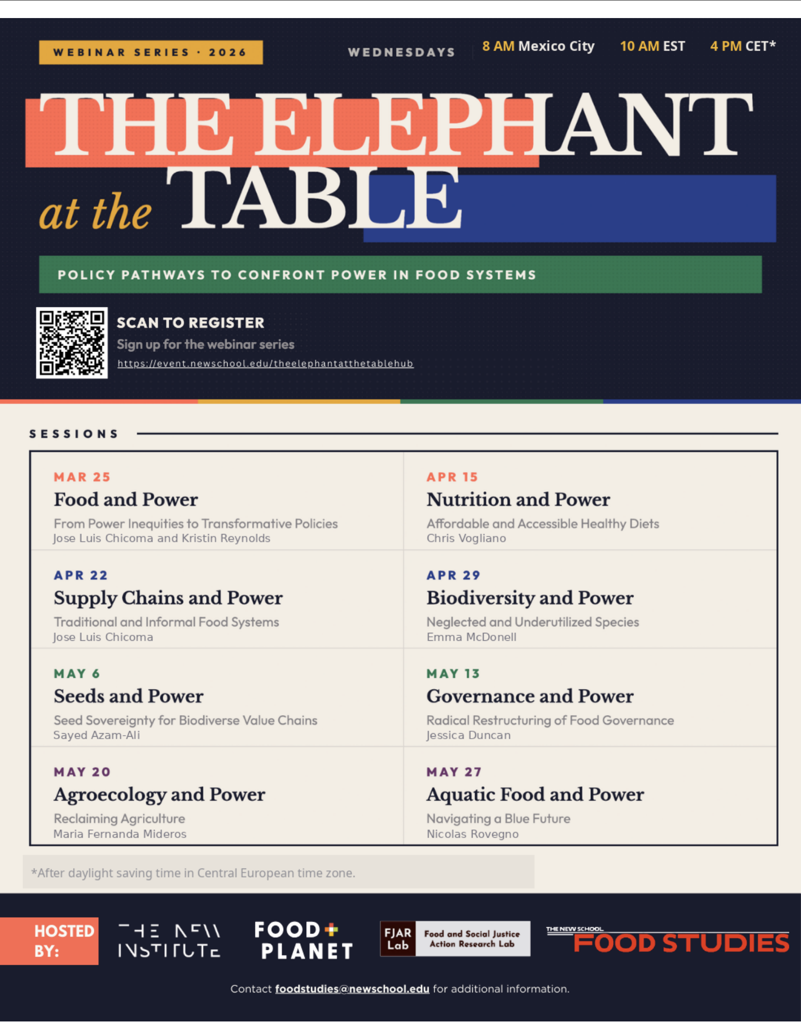 The Elephant at the Table event poster