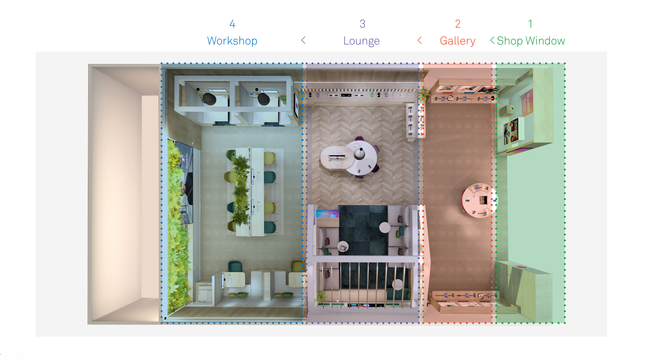 Floor Plan with Zoning