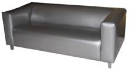 Silver Club Sofa