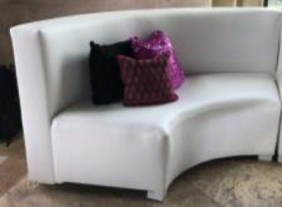 White Leather Low Back Curve