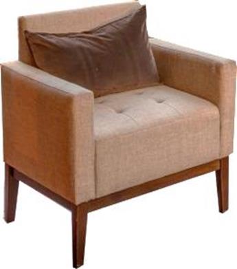 Linen Club Chair