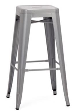 Galvanized Metal Bar Stool