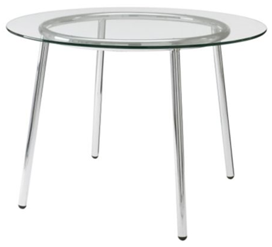 Chrome and Glass Table